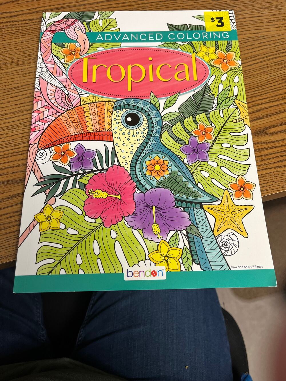Bendon Tropical Advanced Coloring Book over 30 stress relief pages new
